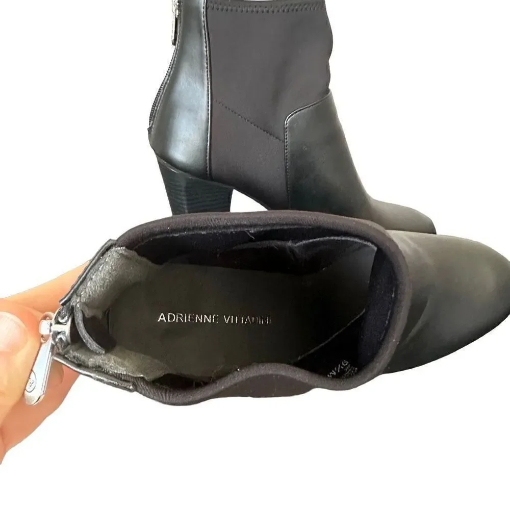 Adrienne Vittadini Ratti Stretch Shaft Booties size 9.5
